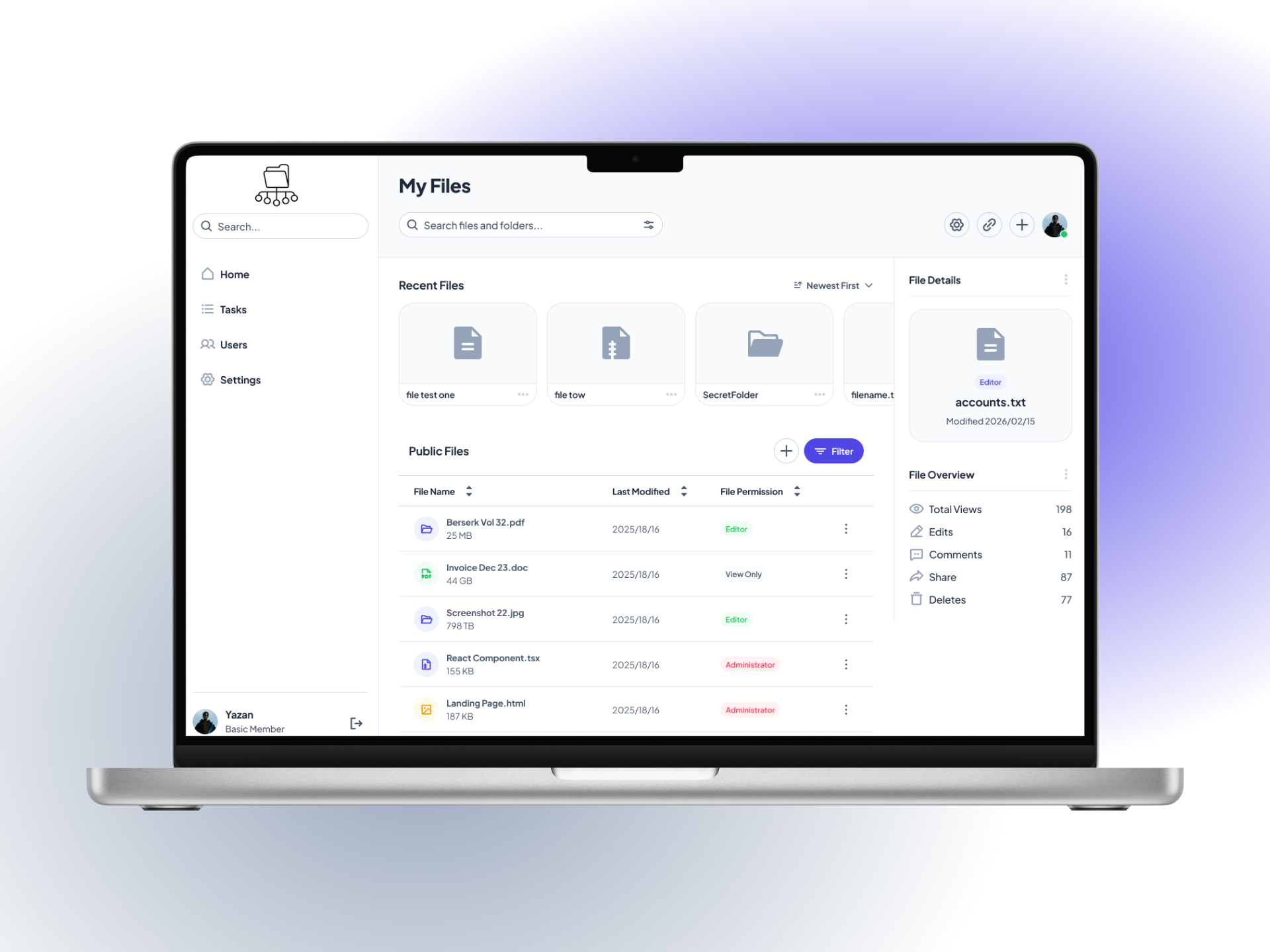 Cloud File Management Platform Site